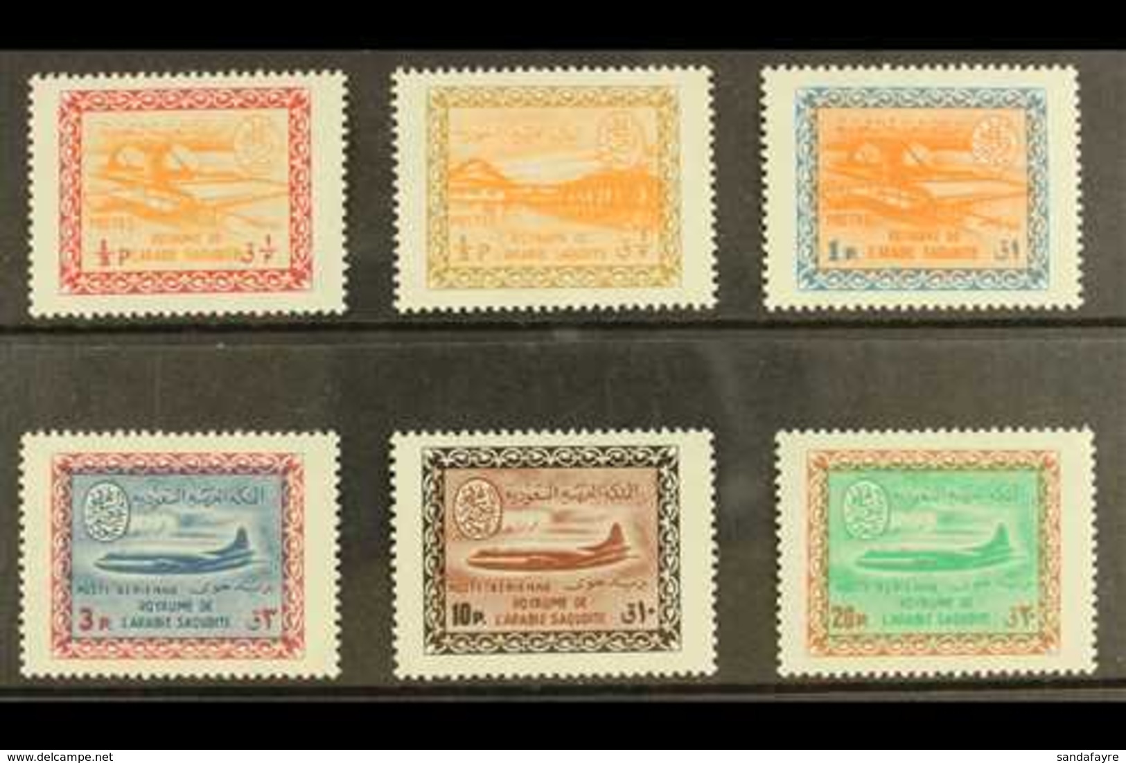 1963-64 Redrawn In Larger Format Definitives Complete Set, SG 487/492, Never Hinged Mint. (6 Stamps)  For More Images, P - Saoedi-Arabië