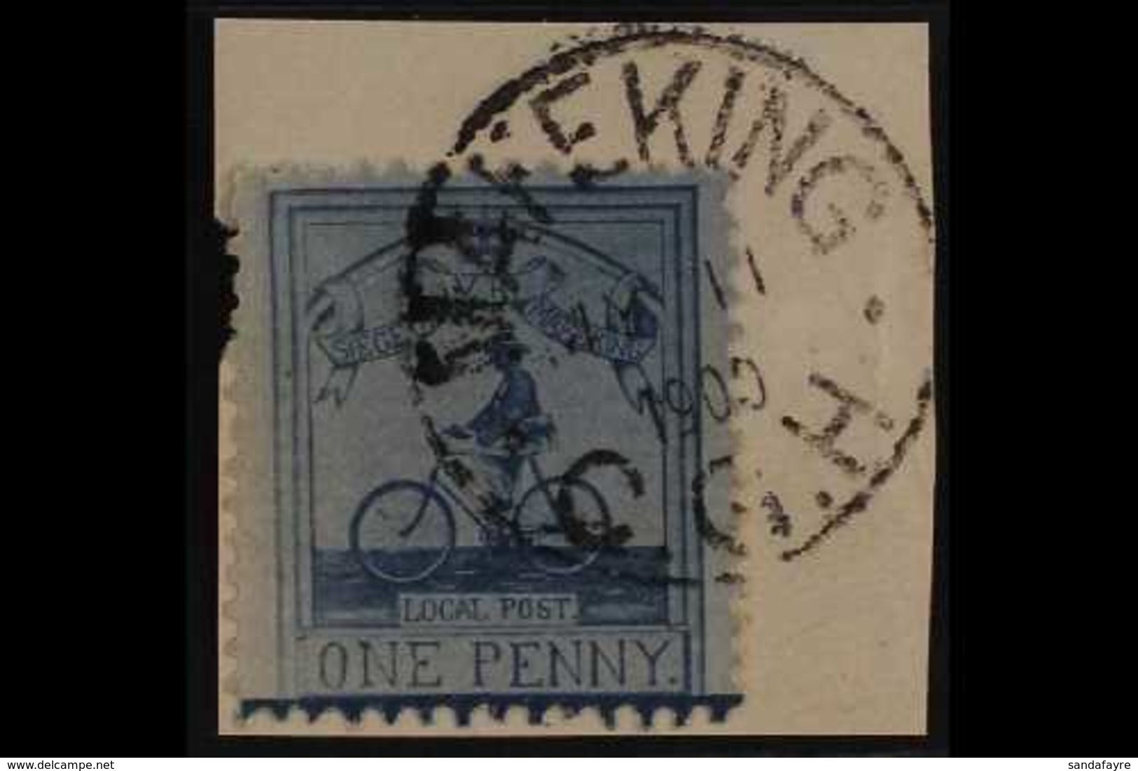 MAFEKING 1900 1d Pale Blue On Blue, Small Format Goodyear, SG 17, Very Fine Used On Piece With Complete Mafeking Cds. Fo - Zonder Classificatie