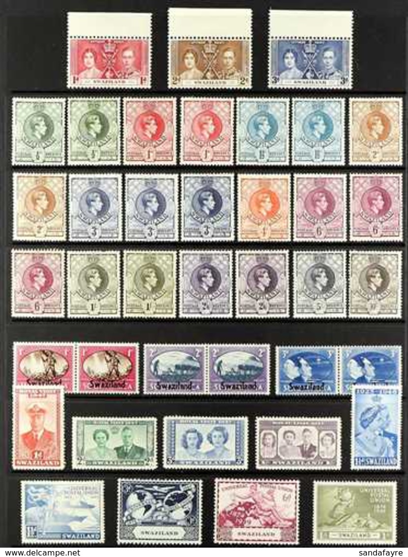 1937-49 ALL DIFFERENT MINT COLLECTION An All Different, Fine Mint Collection Presented On A Stock Page, Includes A Compl - Swaziland (...-1967)