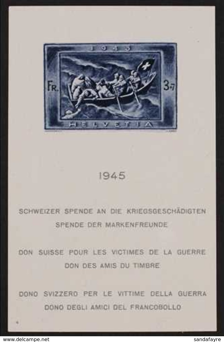 1945 War Relief Fund Mini-sheet (Michel Block 11, SG MS446a), Never Hinged Mint, Very Fresh. For More Images, Please Vis - Andere & Zonder Classificatie