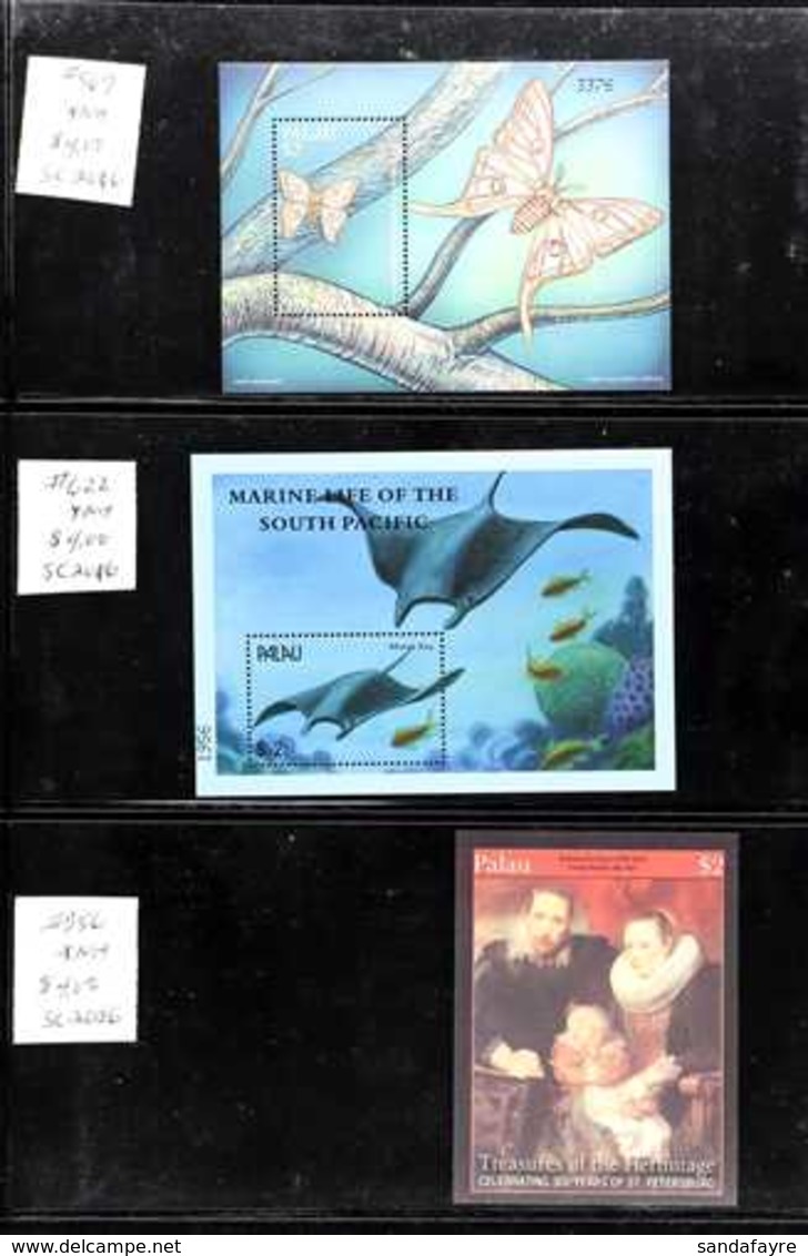 PALAU MINIATURE SHEETS 1991-2005 Superb Never Hinged Mint All Different Collection On Stock Pages, All Different Complet - Andere & Zonder Classificatie