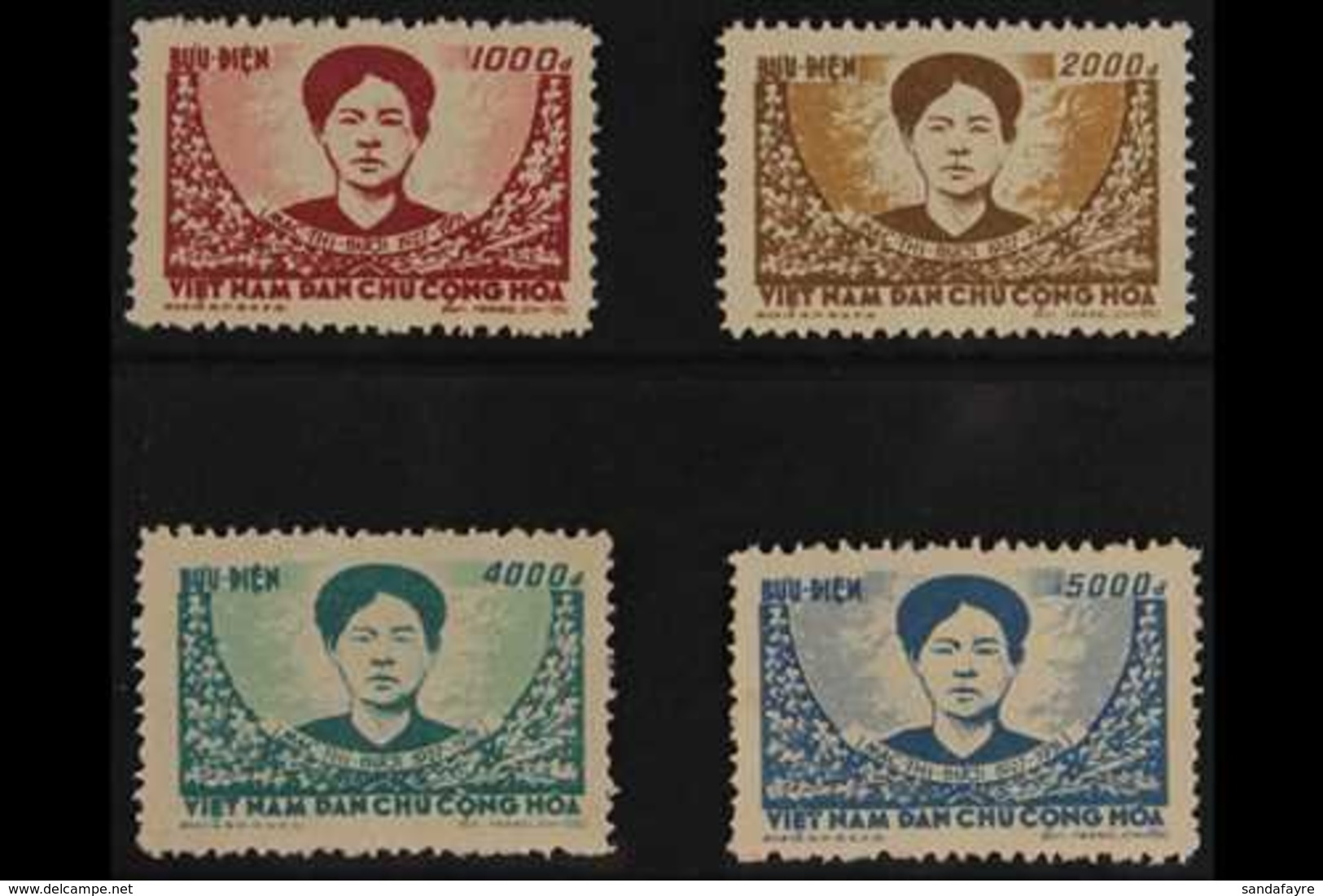 1956 Death Of Mac Thi Buoi Set, SG N54/57, Unused As Issued. Rare (4 Stamps) For More Images, Please Visit Http://www.sa - Vietnam