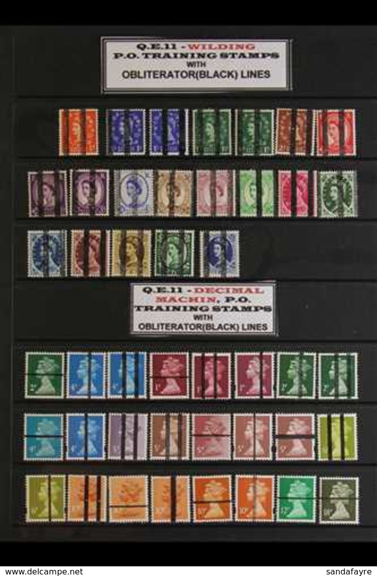 POST OFFICE TRAINING STAMPS AND LABELS A Substantial 1953-1996 Fine Mint Or Never Hinged Mint Collection Nicely Presente - Andere & Zonder Classificatie
