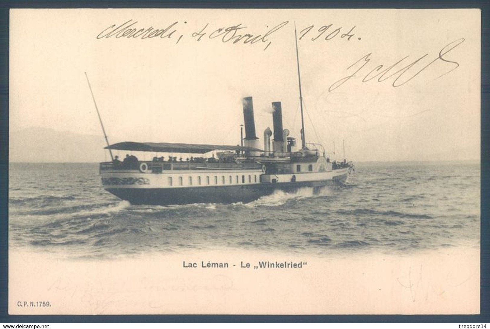 Lot de 22 cartes GE Geneve Lac Léman Bateaux