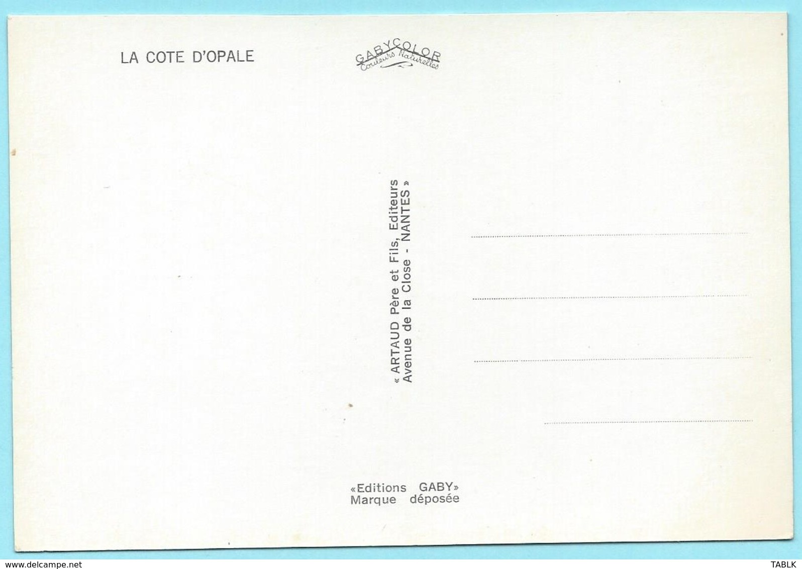 0567 - FRANKRIJK - FRANCE - COTE D'OPALE - MAP - Cartes Géographiques