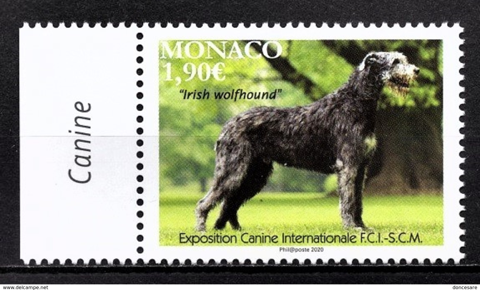 MONACO 2020 -Y.T. N° 3223 / EXPOSITION CANINE INTERNATIONALE 2020 - NEUF ** - Unused Stamps