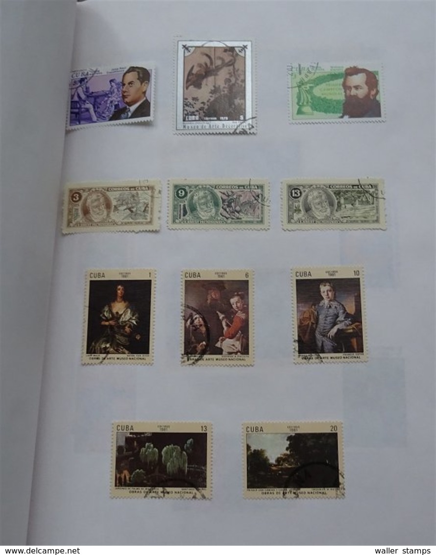 Lot With World Stamps In Albums FREE SCHIPPING IN THE EUROPEAN UNION