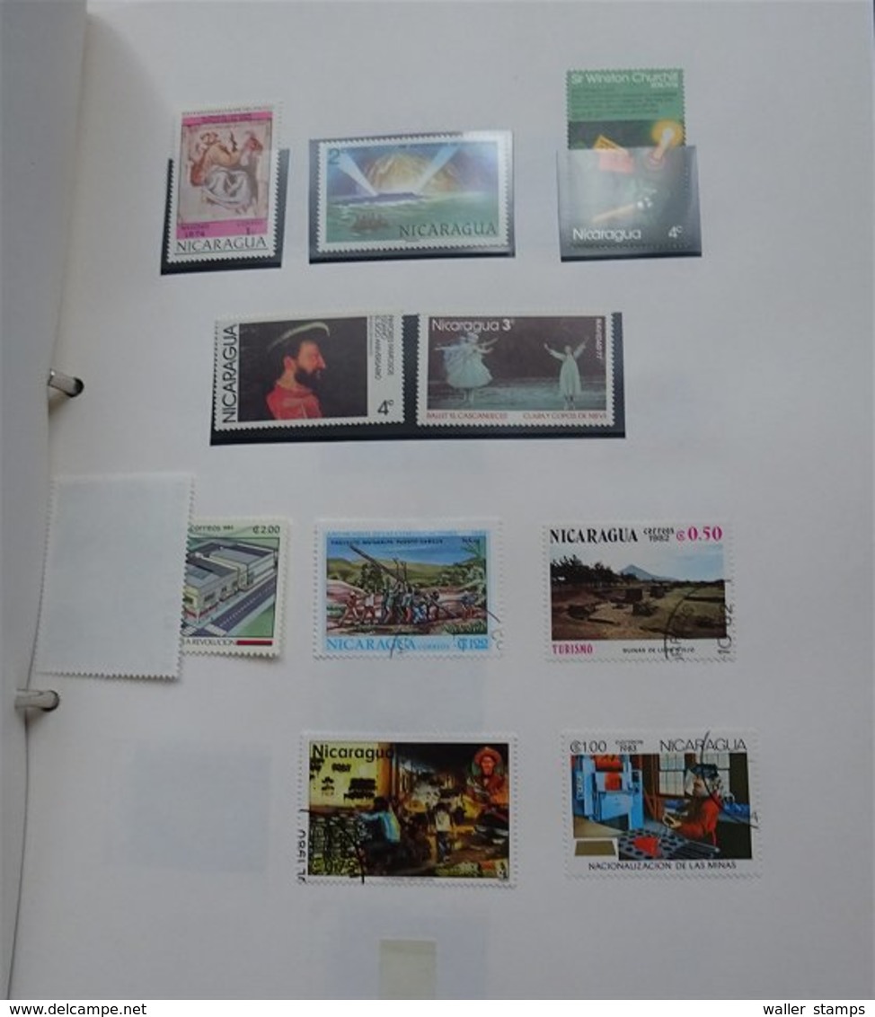 Lot With World Stamps In Albums FREE SCHIPPING IN THE EUROPEAN UNION