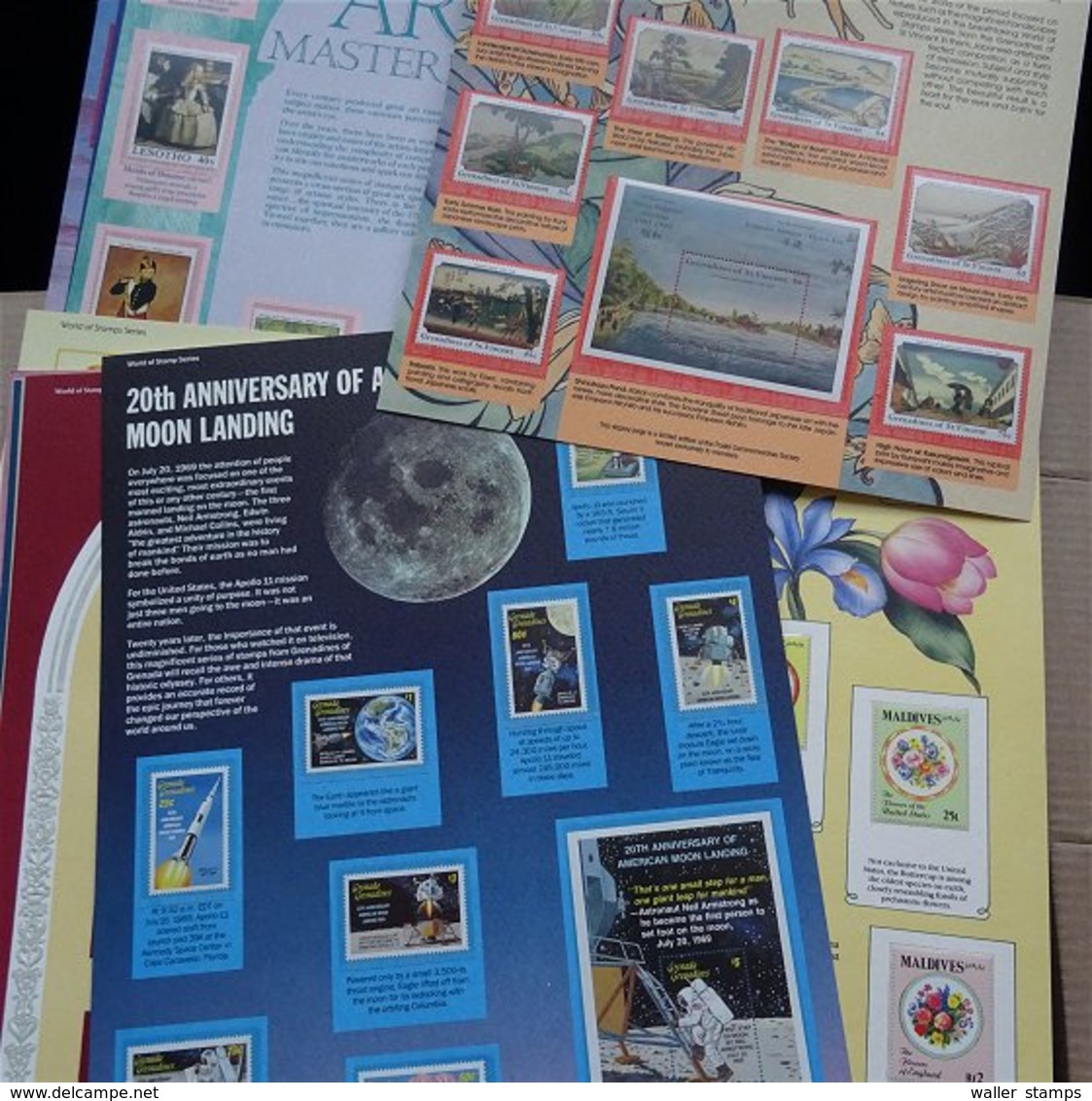 Lot With World Stamps In Albums FREE SCHIPPING IN THE EUROPEAN UNION