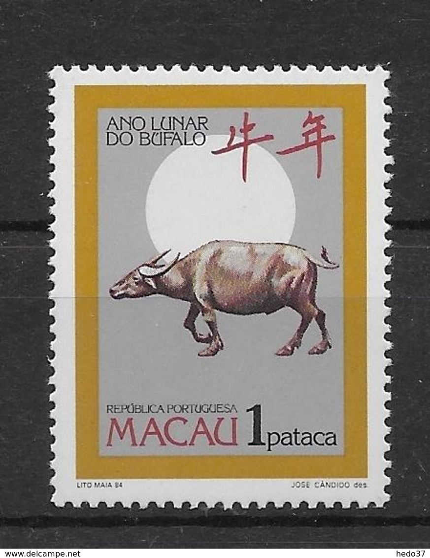 Thème Animaux - Vaches - Buffles - Macao - Neuf ** Sans Charnière - TB - Mucche