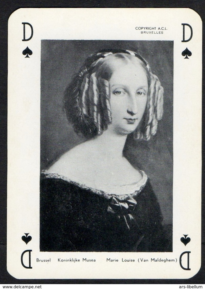 Speelkaart / Carte à Jouer / Joyaux De Belgique / Sieraden Van België / Royalty / Reine Louis Marie / Louise D'Orléans - Cartes à Jouer Classiques