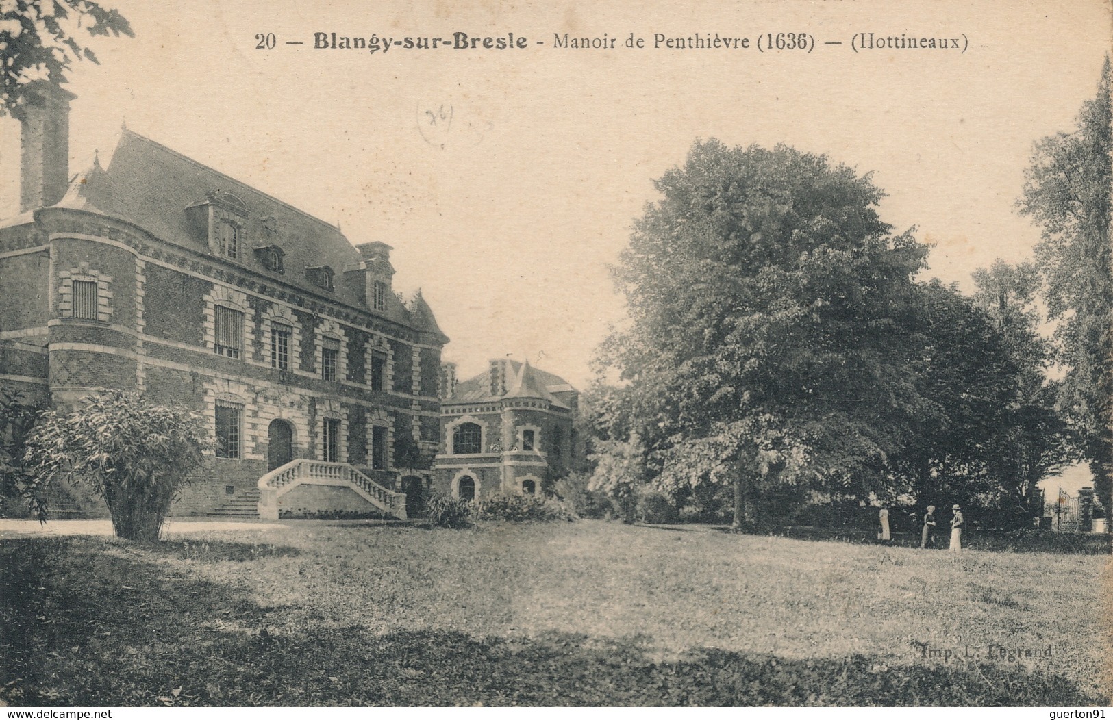 ( CPA 76 )  BLANGY-SUR-BRESLE  /  Manoir De Penthièvre (1636) - (Hottineaux) - Blangy-sur-Bresle