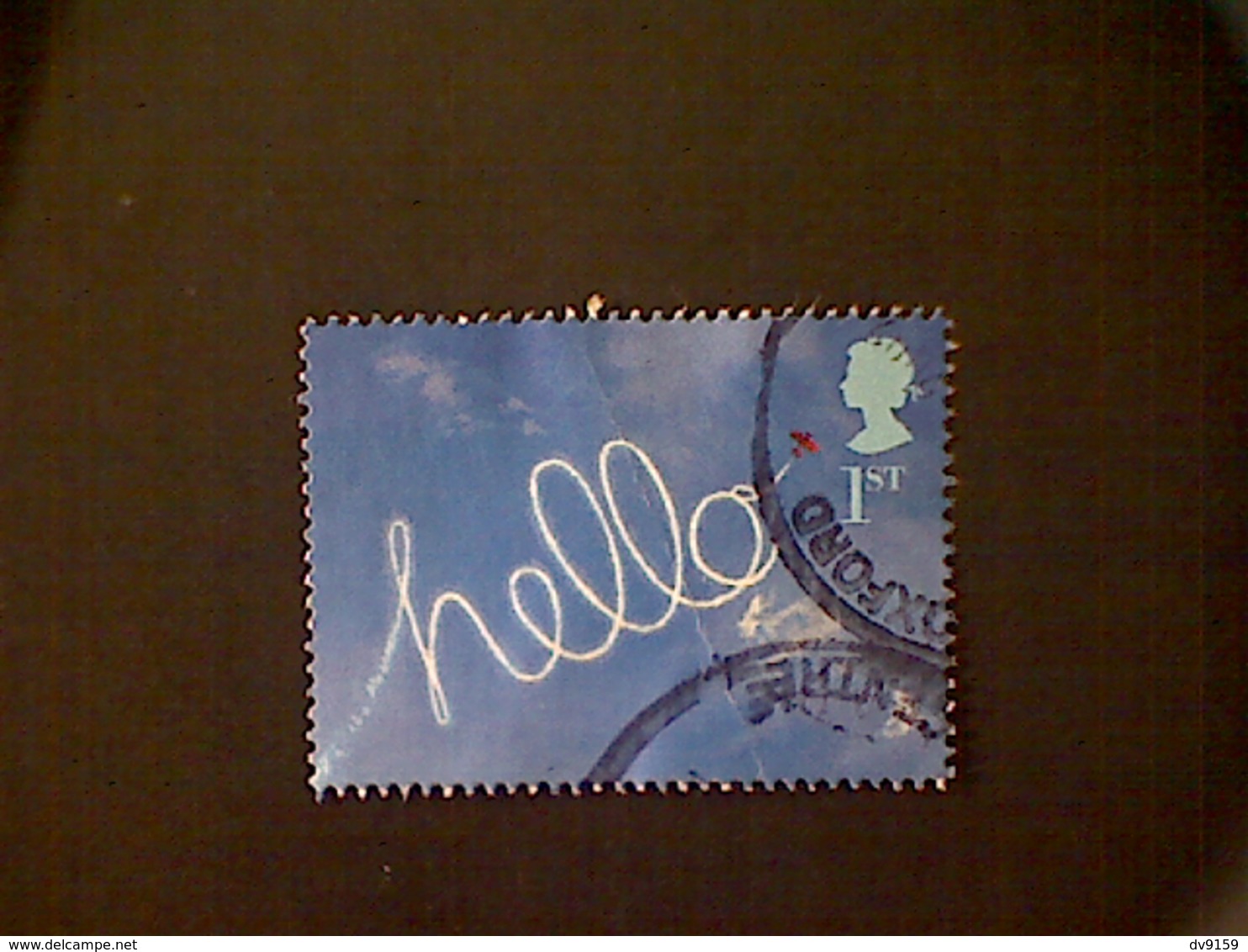 Great Britain, Scott #2025, Used (o), 2003, Greetings Stamp: Hello, 1st, Multicolored - Used Stamps