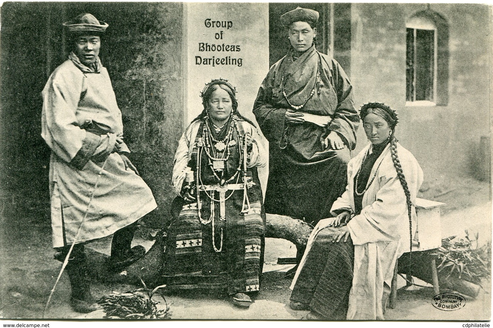 INDE CARTE POSTALE GROUP OF BHOOTEAS DARJEELING - India