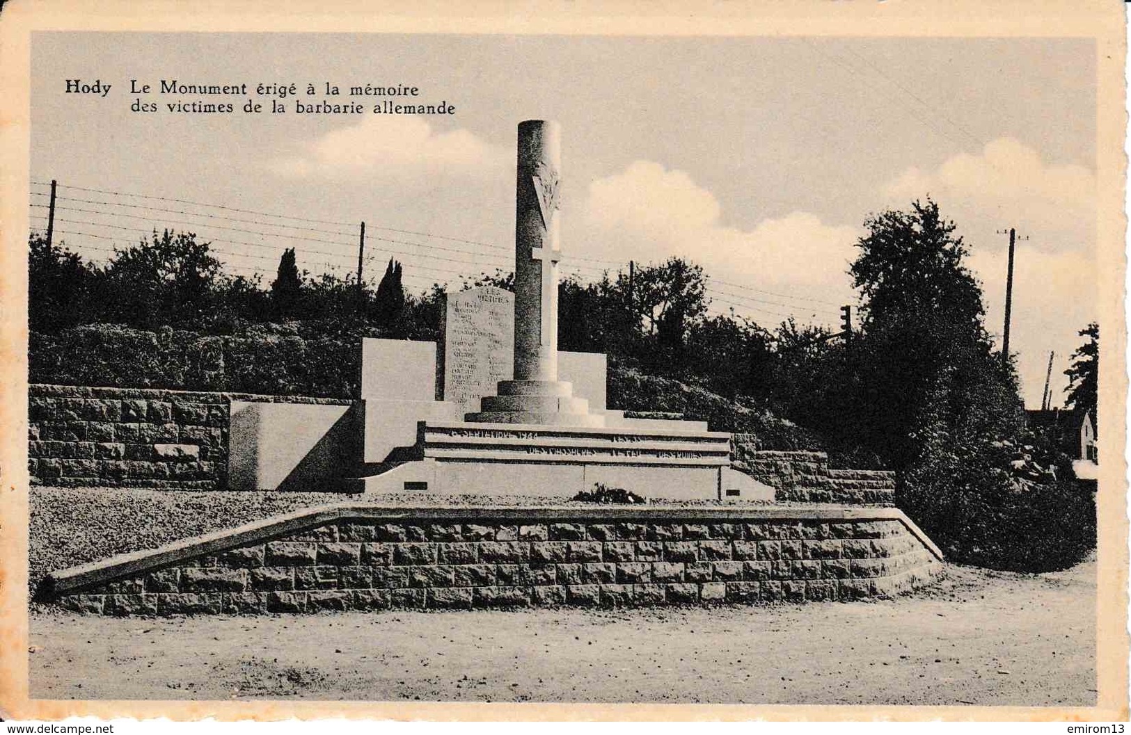 Hody Monument érigé à La Mémoire Des Victimes De La Barbarie Allemande - Anthisnes