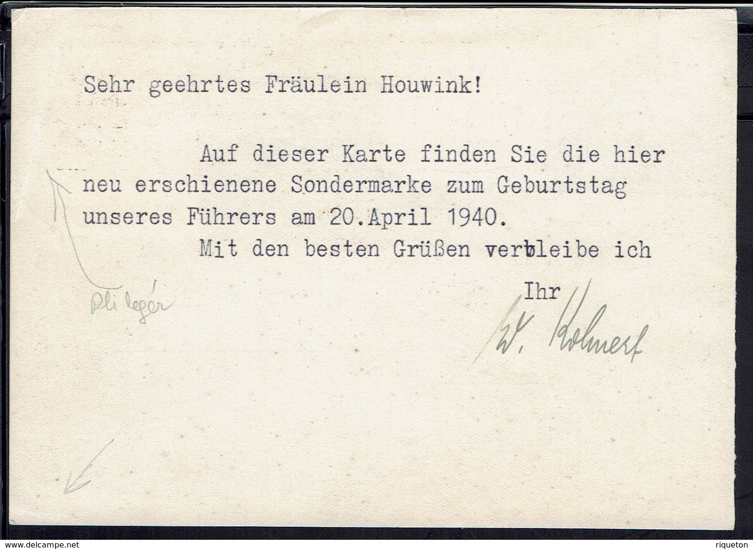Allemagne - 1940 - N° 663 Et 668 Sur Carte Postale De Danzig Pour Gravenhage - Cachet De Censure De La Wehrmacht - B/TB. - Briefe U. Dokumente