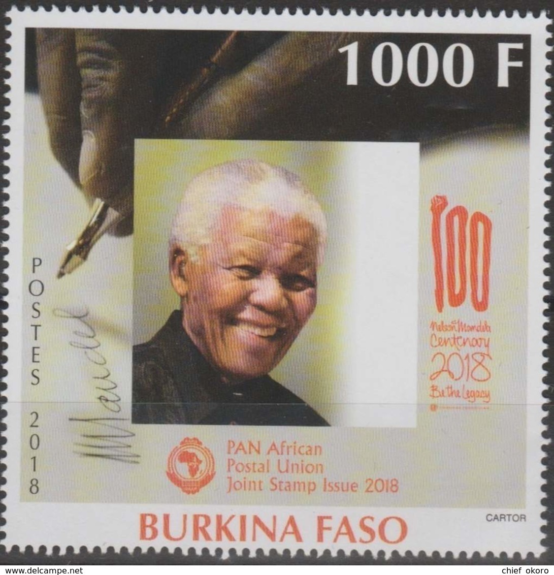 Burkina Faso 2018 Nelson Mandela Joint Issue Emission Commune Gemeinschaftsausgabe, Mnh - Burkina Faso (1984-...)