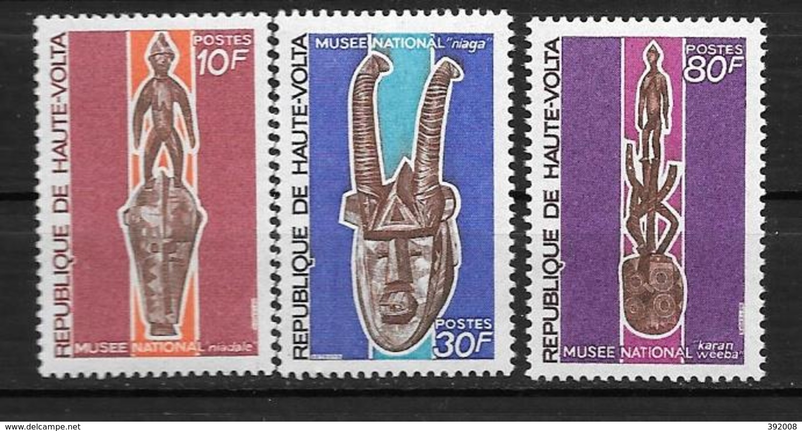 1970 - N° 207 + 28 210**MNH - Musée National  Masques - Haute-Volta (1958-1984)