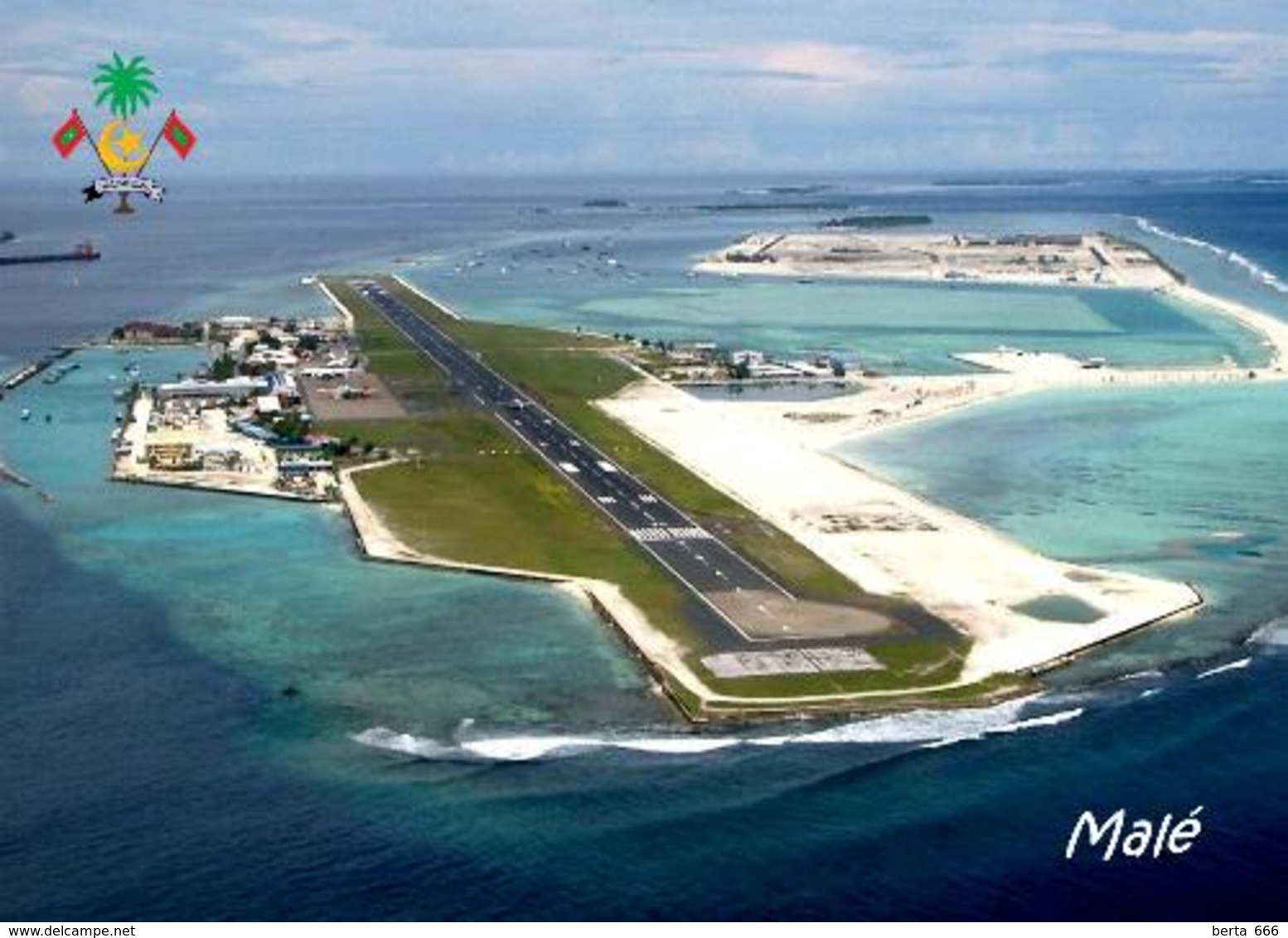 Maldives Malé Airport New Postcard Malediven Flughafen AK - Maldiven