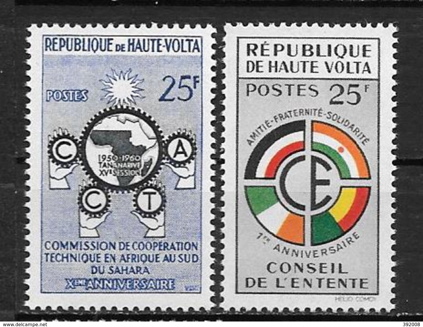 1960 - N° 90 à 91**MNH - Commission Technique - Conseil De L'entente - Haute-Volta (1958-1984)