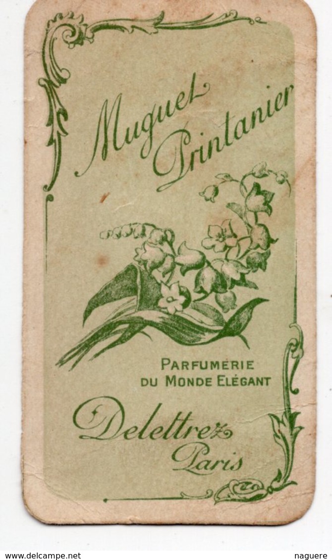 MUGUET PRINTANIER  PARFUMERIE DU MONDE ELEGANT  DELETREZ PARIS - Anciennes (jusque 1960)