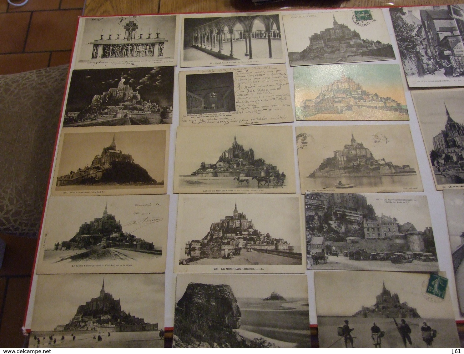 MONT SAINT MICHEL COLLECTION 357 CARTES POSTALES 235 CPA 12 CPSM 1 BOITE FER DE LA MERE POULARD 11 CARNETS LIVRES37 SCAN