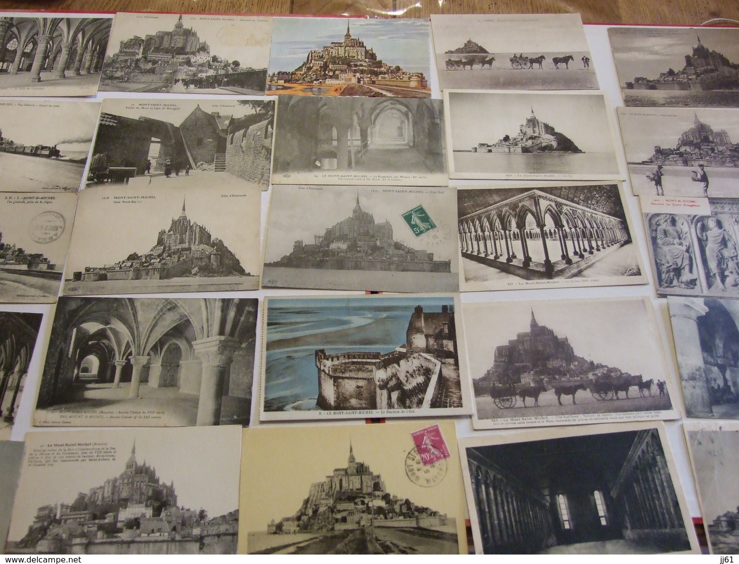 MONT SAINT MICHEL COLLECTION 357 CARTES POSTALES 235 CPA 12 CPSM 1 BOITE FER DE LA MERE POULARD 11 CARNETS LIVRES37 SCAN