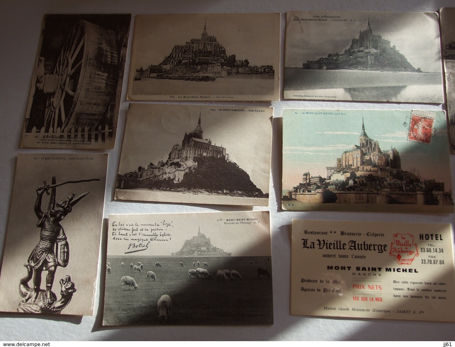 MONT SAINT MICHEL COLLECTION 357 CARTES POSTALES 235 CPA 12 CPSM 1 BOITE FER DE LA MERE POULARD 11 CARNETS LIVRES37 SCAN