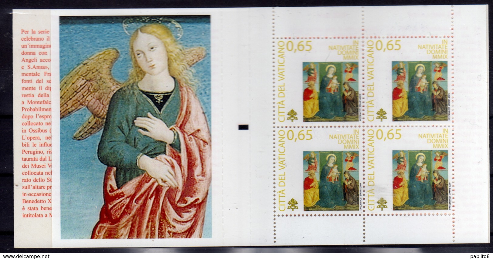 CITTÀ DEL VATICANO VATICAN VATIKAN 2009 NATALE CHRISTMAS NOEL WEIHNACHTEN € 0,65 LIBRETTO NUOVO UNUSED MNH - Libretti