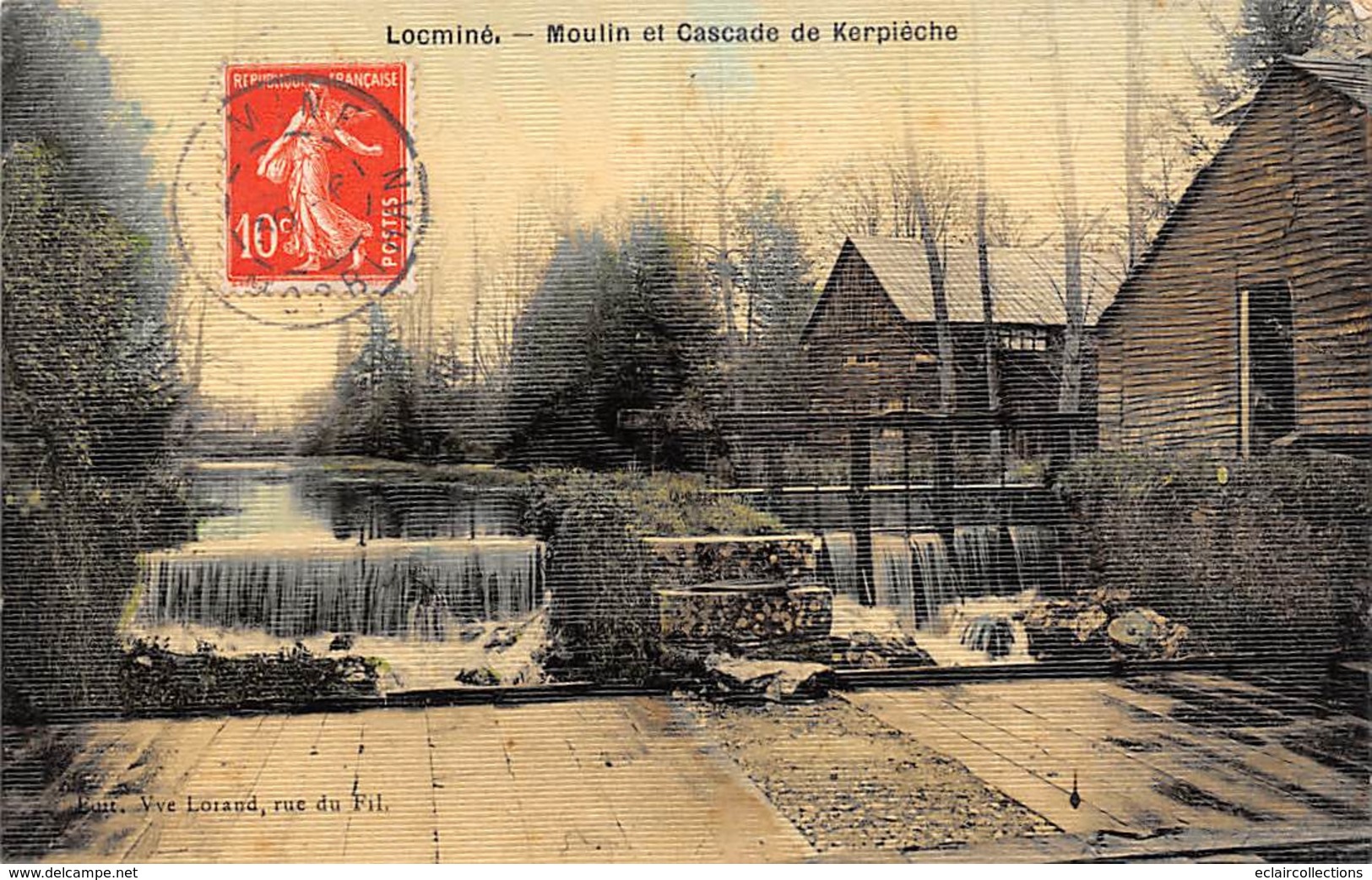 Locminé       56         Moulin Et Cascade De Kerpièche             (voir Scan) - Locmine