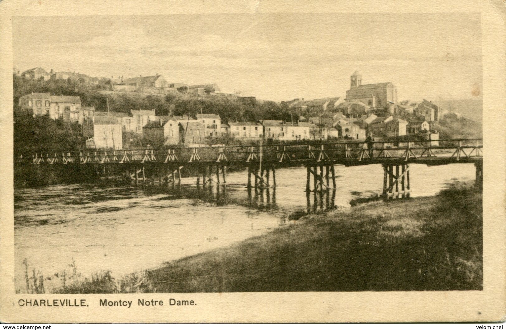 MONTCY NOTRE DAME. Carte Allemande 1917 - Otros & Sin Clasificación