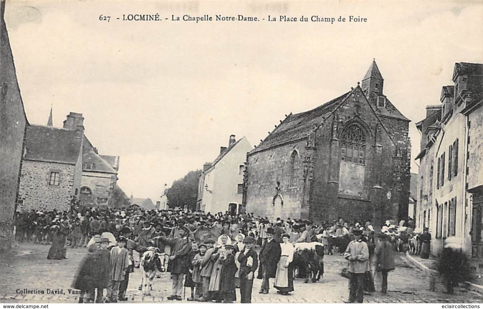 Locminé       56         Chapelle Notre Dame Et Place Du Champ De Foire            (voir Scan) - Locmine