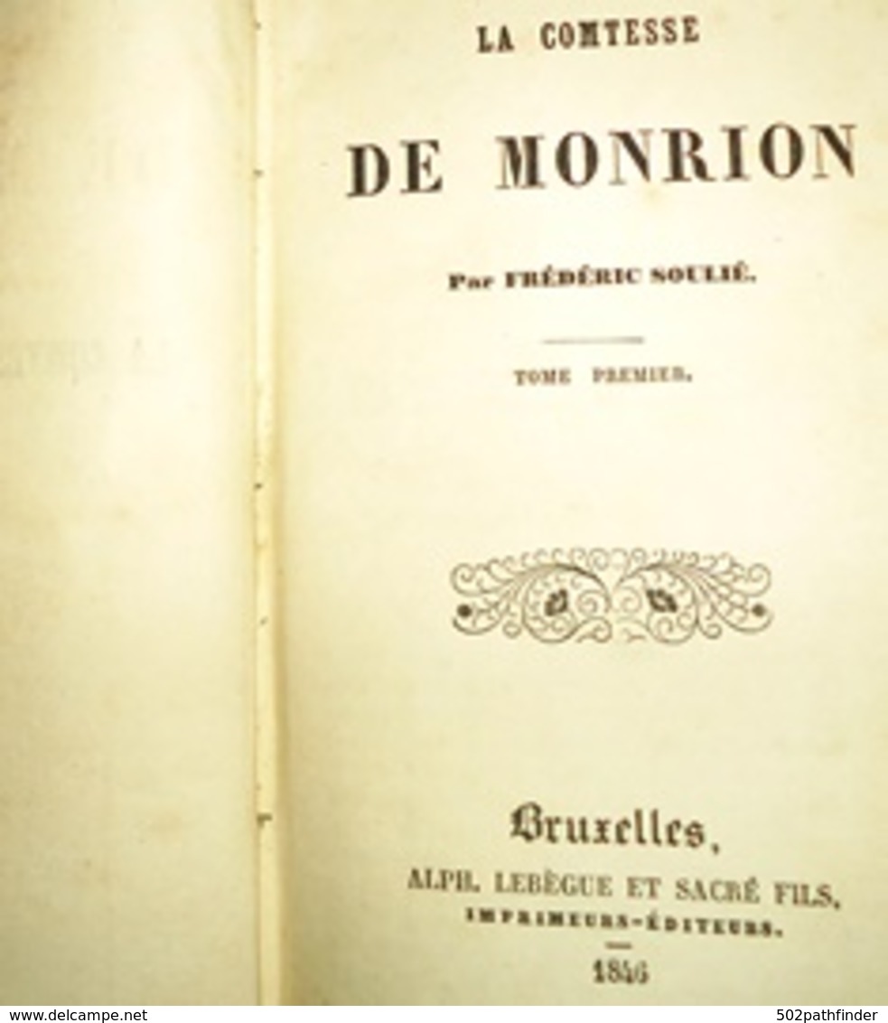 Mémoires De Frédéric Soulié 1836 à 1847 (7 Vol/ 6 Nouvelles) Mi-maroquins Meline, Cans- Delevingne & Callewaert - 1801-1900