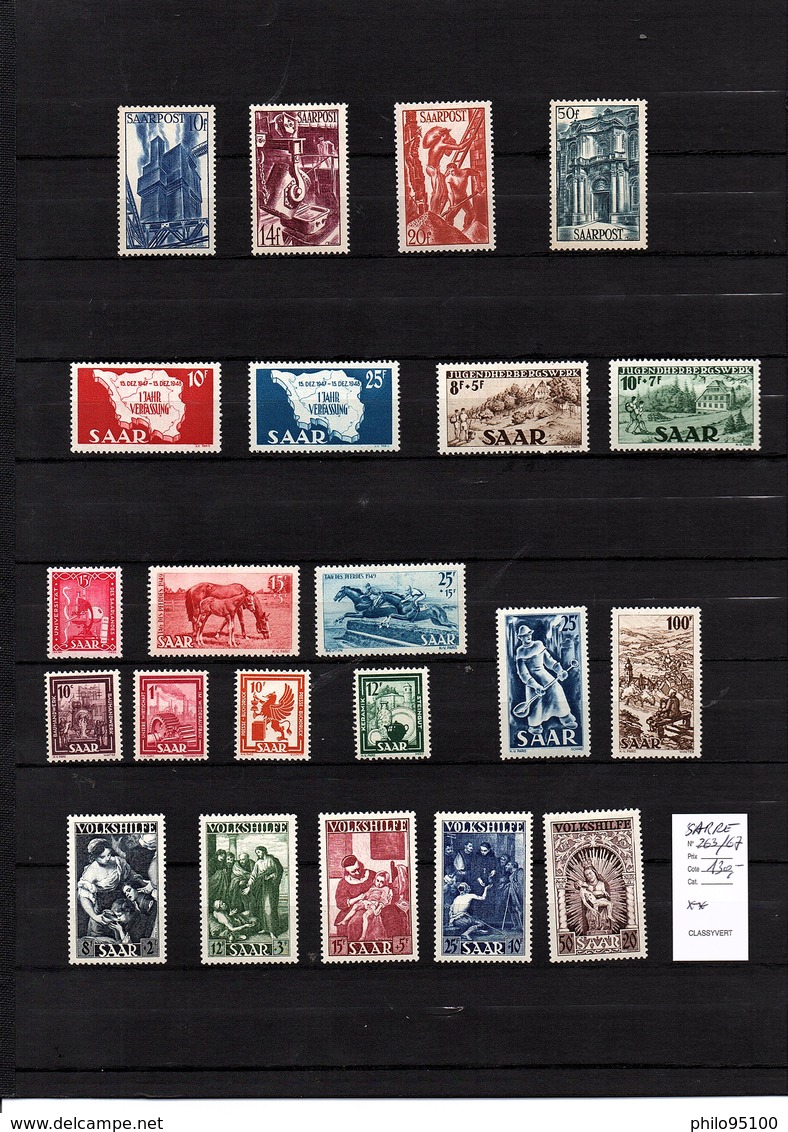 Lot 231 Timbres SARRE Neuf ** .  Bonne Cote . - Ongebruikt