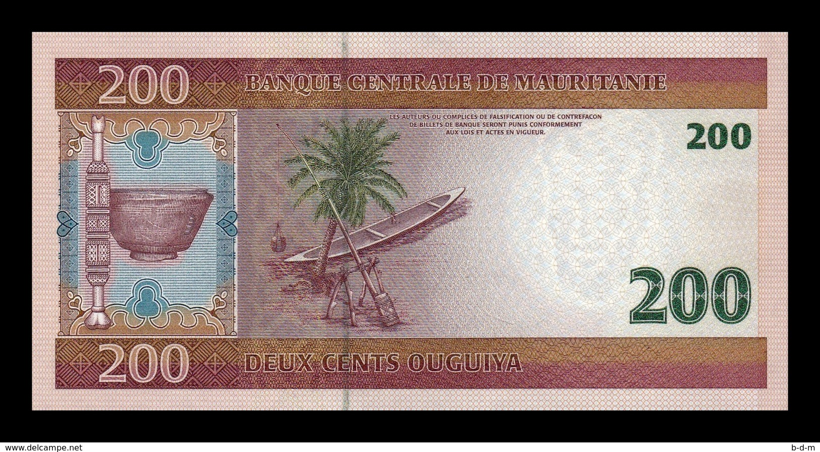 Mauritania 200 Ouguiya 2006 Pick 11b SC UNC - Mauritania