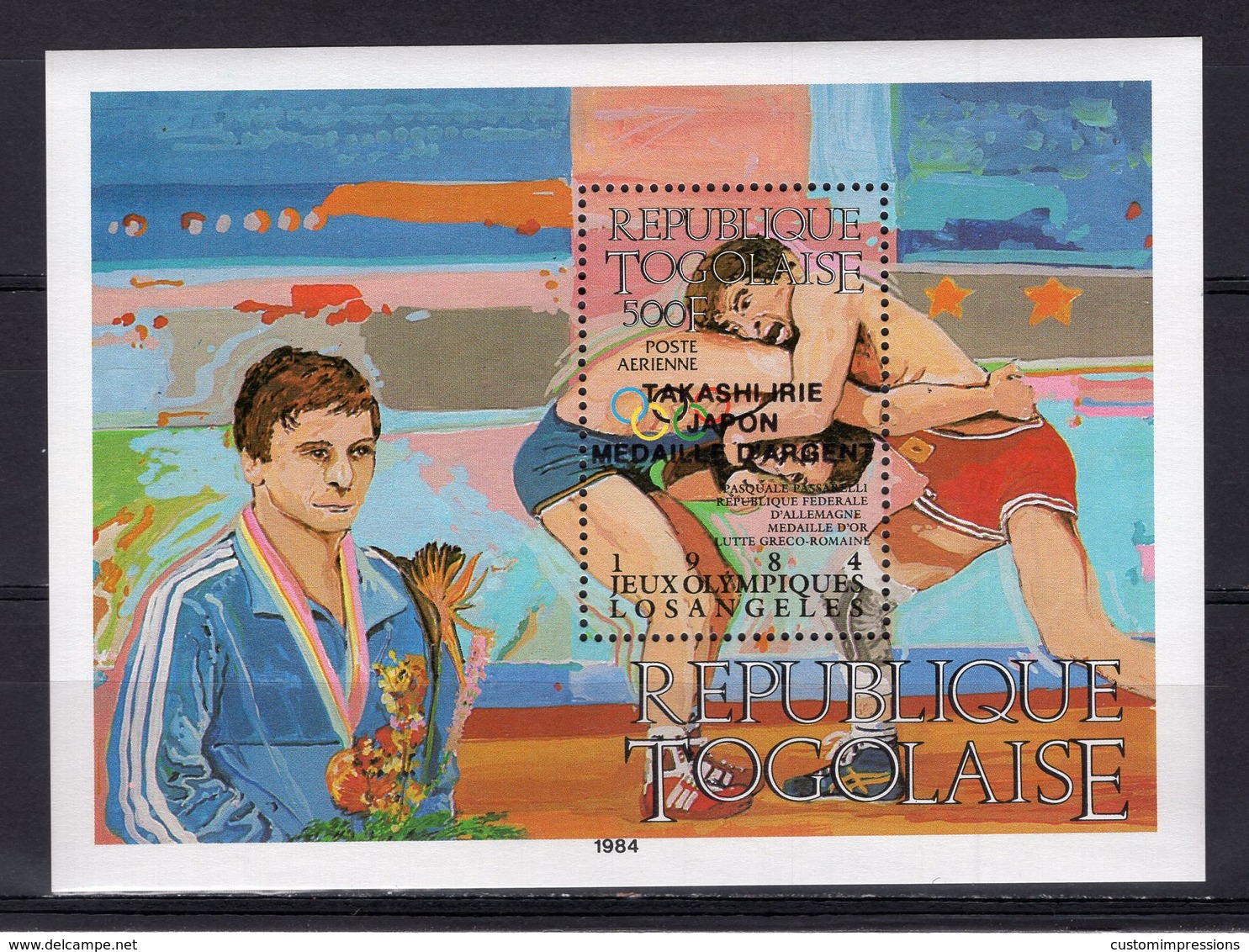 TOGO - 1984 Airmail - Olympic Medal Winners   M2125 - Togo (1960-...)