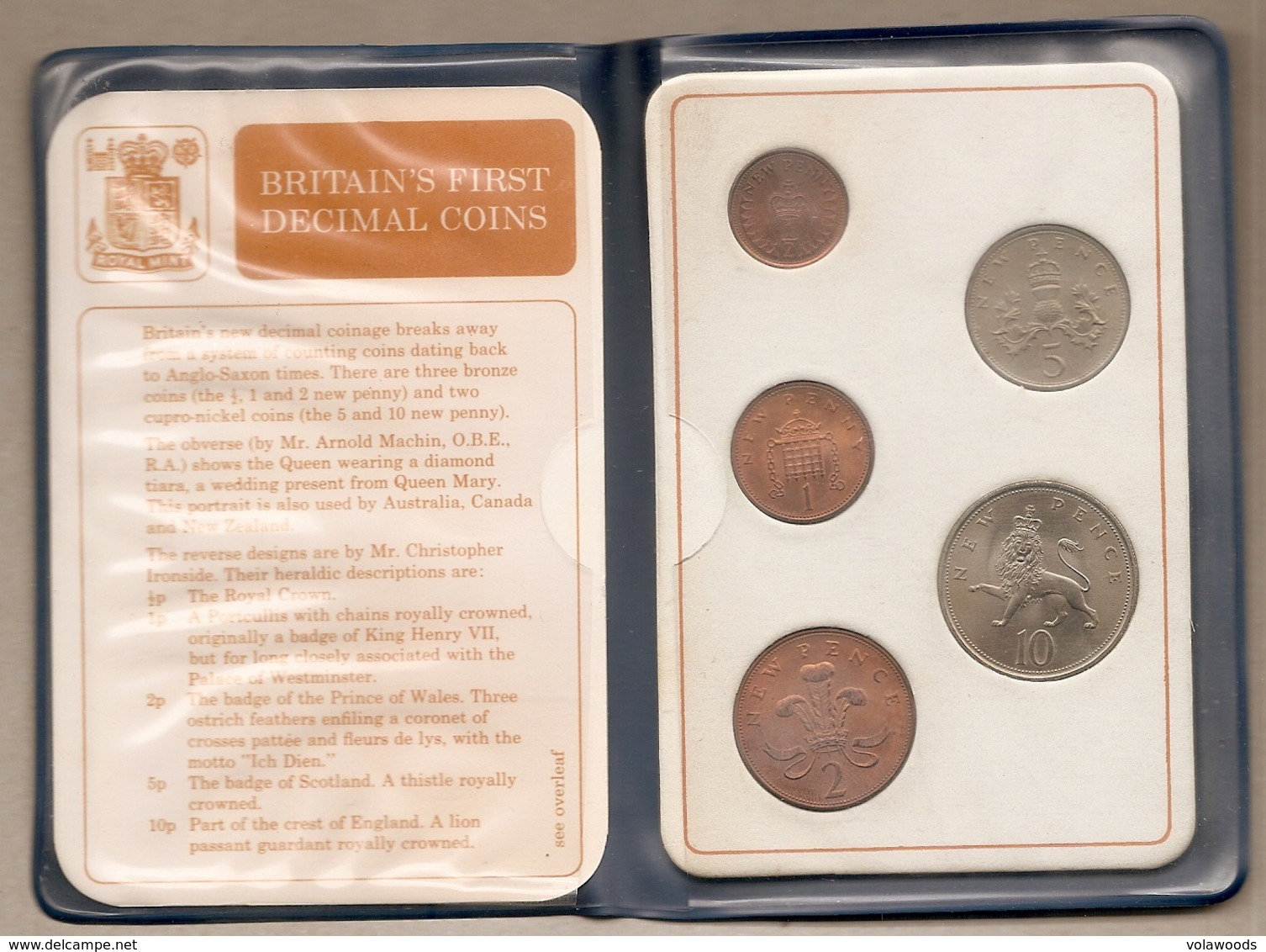Regni Unito - First Decimal Issue Coins - 1971 - Mint Sets & Proof Sets