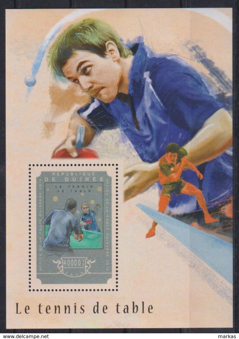 M346. Guinea - MNH - 2014 - Sports - Table Tennis - Bl. - Other & Unclassified