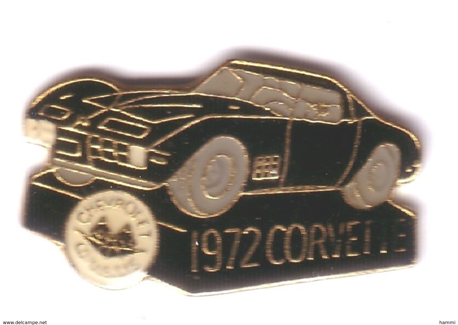 L12 Pin's CORVETTE Noire 1972 CHEVROLET Chevrolet, General Motors Achat Immédiat - Corvette