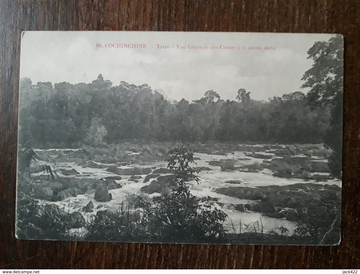 L23/412  Cochinchine . Trian . Vue Generale Des Chutes A La Saison Seche - Laos