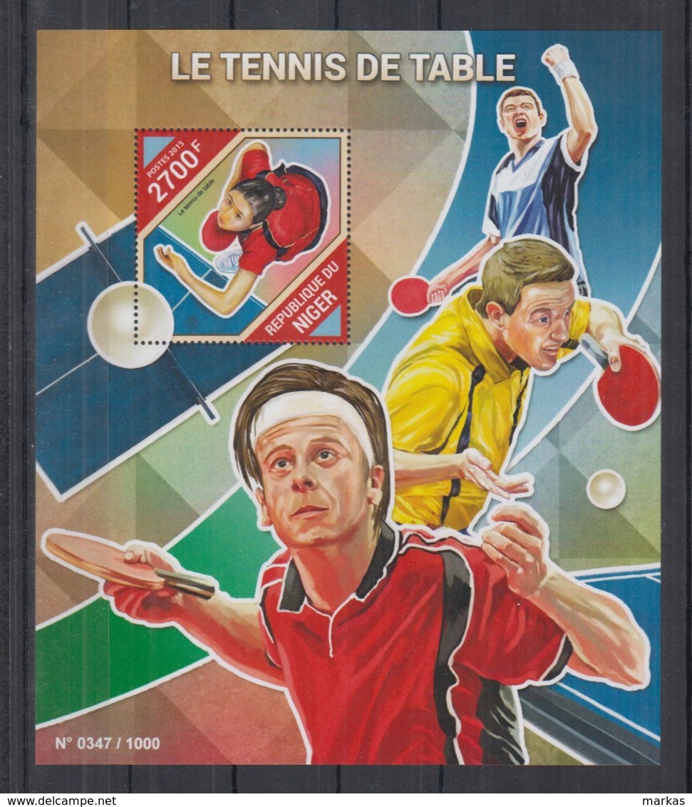 F743. Niger - MNH - 2015 - Sport -Table Tennis - Bl - Other & Unclassified