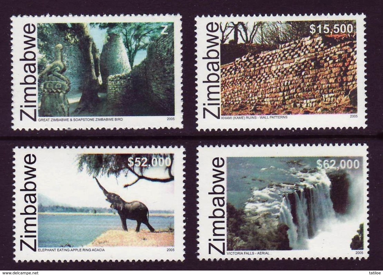 Zimbabwe 2005 UNESCO Heritage MNH / ** (Simbabwe) - Zimbabwe (1980-...)