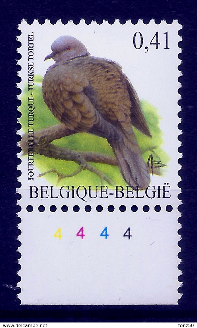 BELGIE * Buzin * Nr 3135  Plaatnr 4 * Postfris Xx * HELDER FLUOR  PAPIER - 1985-.. Vögel (Buzin)