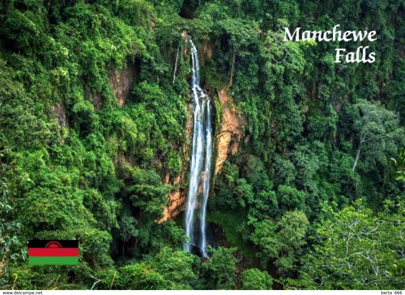 Malawi Manchewe Waterfalls New Postcard - Malawi