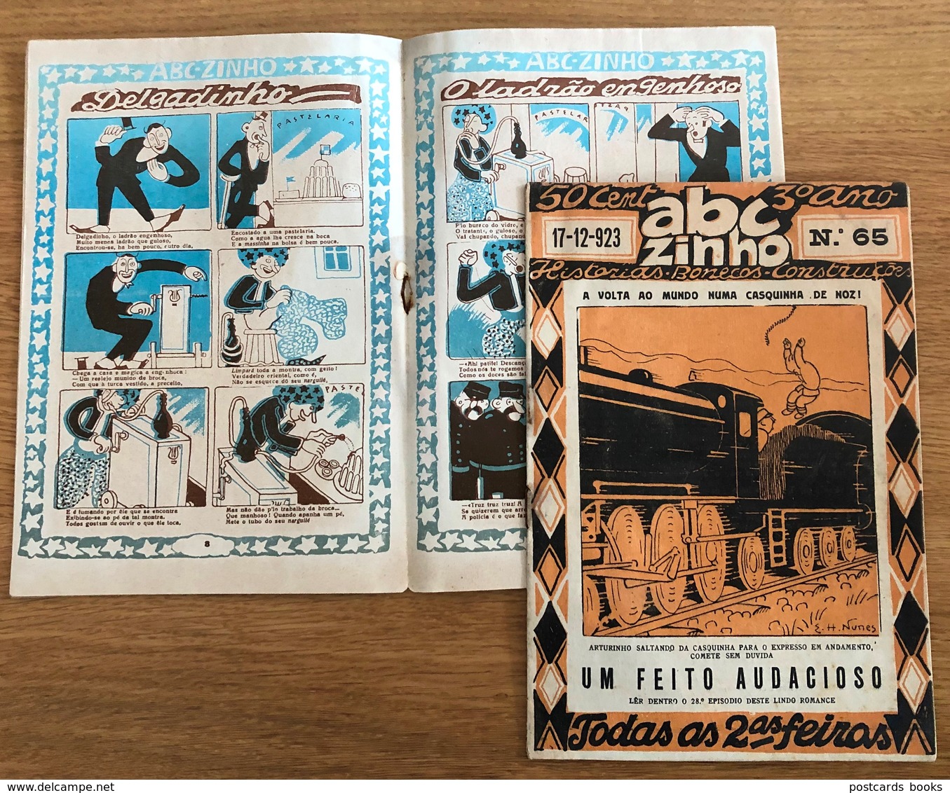 2 X Revistas ABC ZINHO Direcção E Desenhos COTTINELLI TELMO - CARTOON Brito Pais E Sarmento Beires 1924 LISBOA Portugal - Revistas & Periódicos