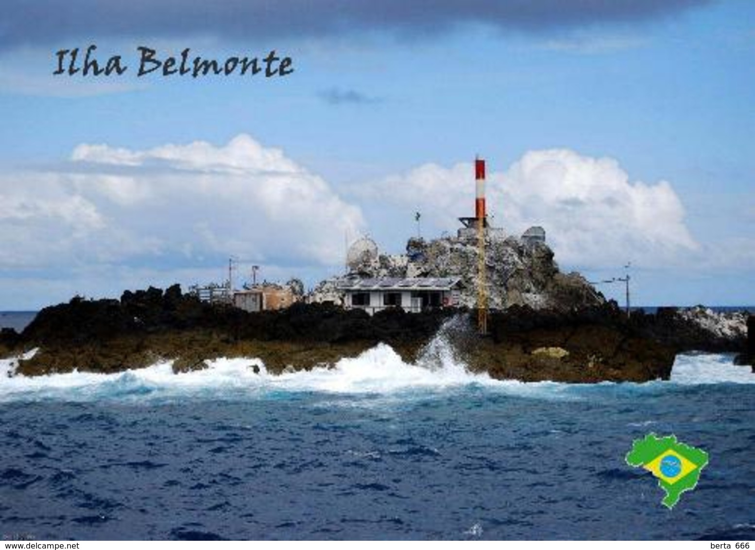 Brazil St Peter And St Paul Rocks Belmonte Island Lighthouse New Postcard Brasilien Leuchtturm AK - Phares