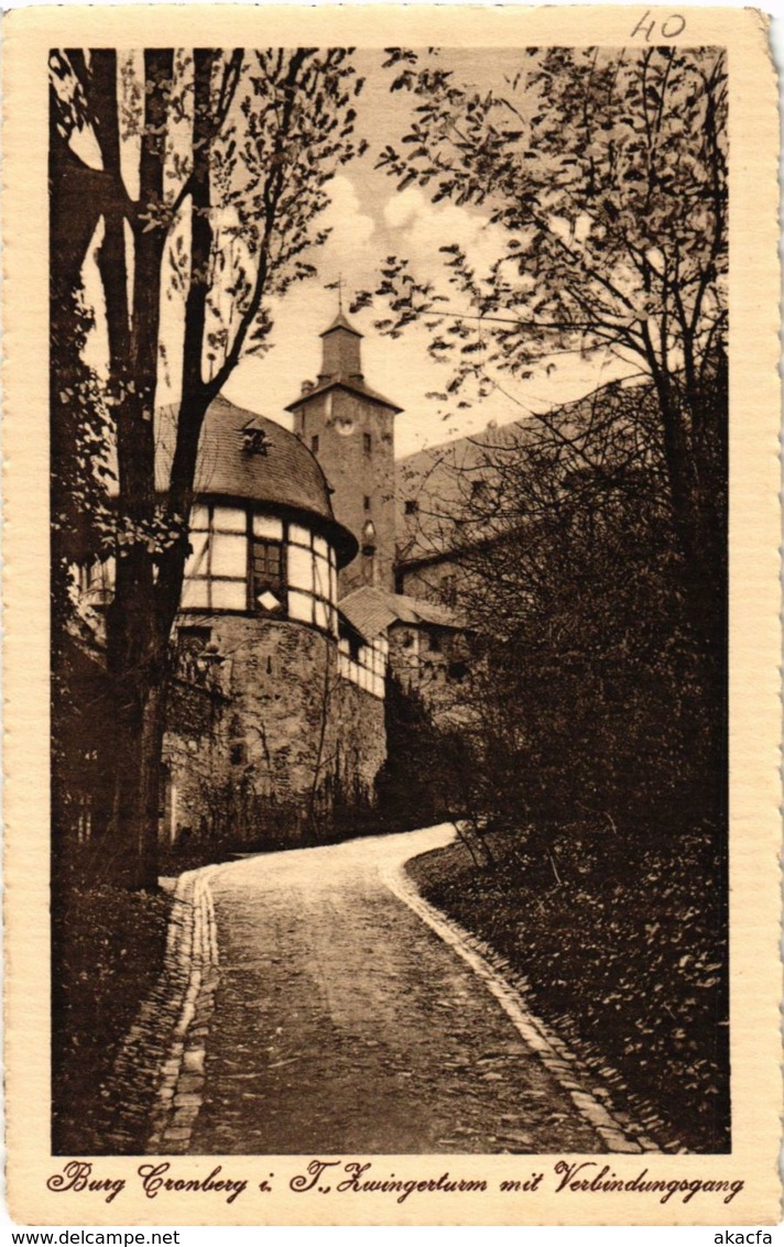 CPA AK Kronberg- Zwingerturm M. Verbindungsgang GERMANY (949406) - Kronberg