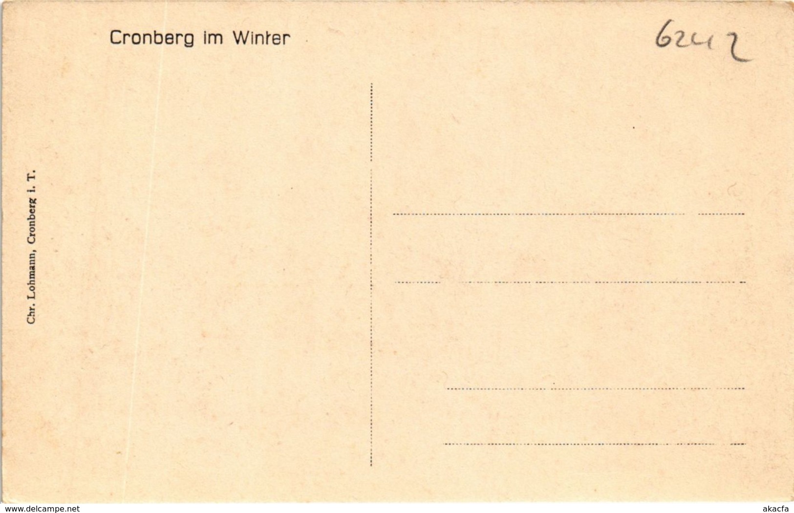 CPA AK Kronberg- Im Winter GERMANY (949426) - Kronberg