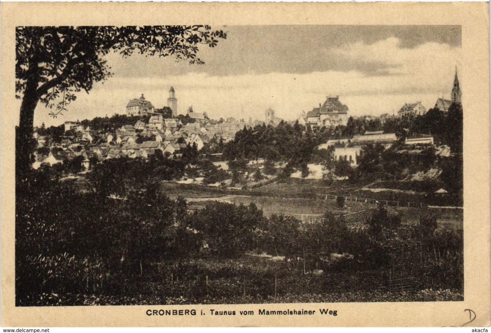 CPA AK Kronberg- Blick V. Mammoishainer Weg GERMANY (949489) - Kronberg