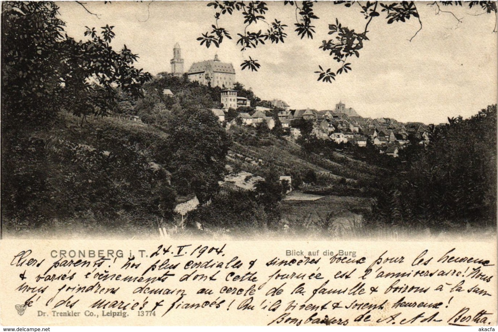 CPA AK Kronberg- Blick Auf Die Burg GERMANY (949509) - Kronberg